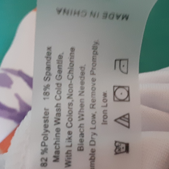 * COEUR DE VAGUE ONE PIECE FLORAL SWIMSUIT, SIZE XL - Picture 8 of 10